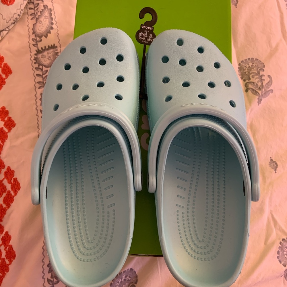 Tiffany Blue Crocs